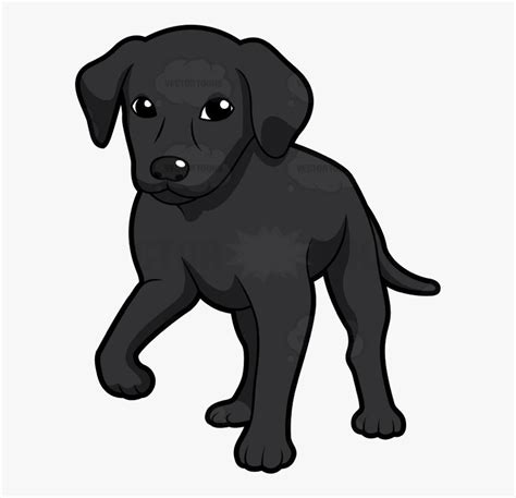 Clip Art Black Puppy Clipart Black Lab Puppy Cartoon Hd Png Download
