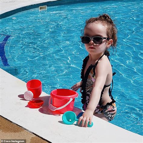 Coco Austin And Her Mini Me Daughter Rock Matching Swimsuits While On