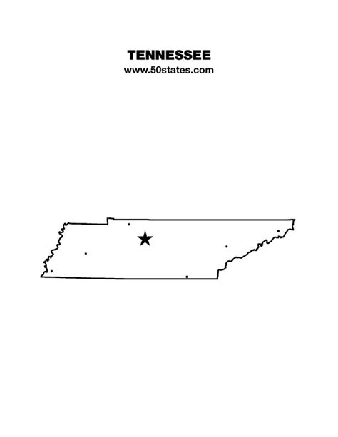 Blank Map Of Tennessee Find This Map And The Other 49 States At