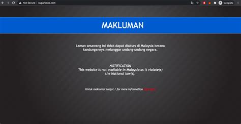 Creation of a malaysian test list. Not A Sweet Ending: The Sugarbook Website Has Been Blocked ...