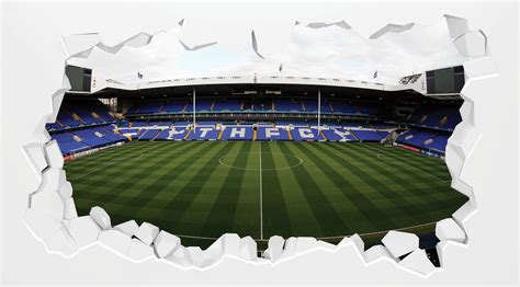 Tottenham Hotspur Football Club Smashed Stadium Wall Mural Etsy