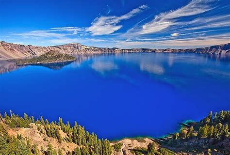 Universe Beauty Crater Lake Oregon Usa