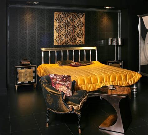 Black And Gold Bedroom Ideas Bedroom Gold Combination Decor Color