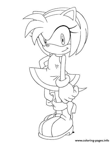 37 Sonic Boom Amy Rose Coloring Pages