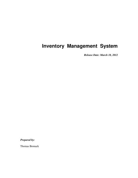 Are different types of database management system. 13+ Inventory Database Examples - PDF | Examples