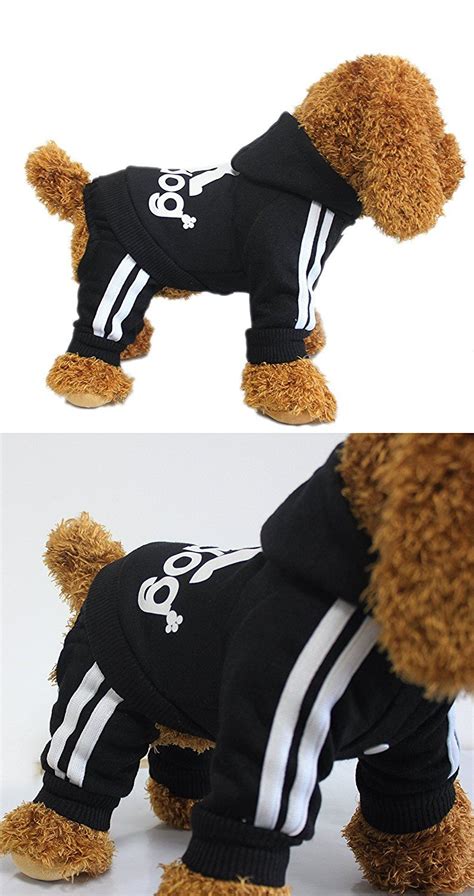 Scheppend Adidog Pet Clothes For Dog Cat Puppy Hoodies Coat Winter