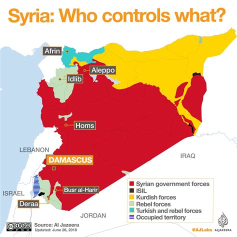 Al Jazeera English On Twitter A Map Of The Syrian War Showing Who Controls What After Seven