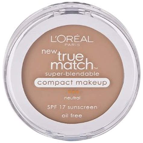 L'oreal Paris True Match Super-blendable Compact Makeup, SPF 17, True Beige, 0.30 Ounce, 2 Ea ...