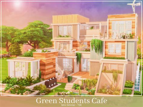 The Sims Resource Green Student Cafe