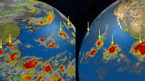 Eight Tropical Cyclones At Once In The North Pacific Ocean For First
