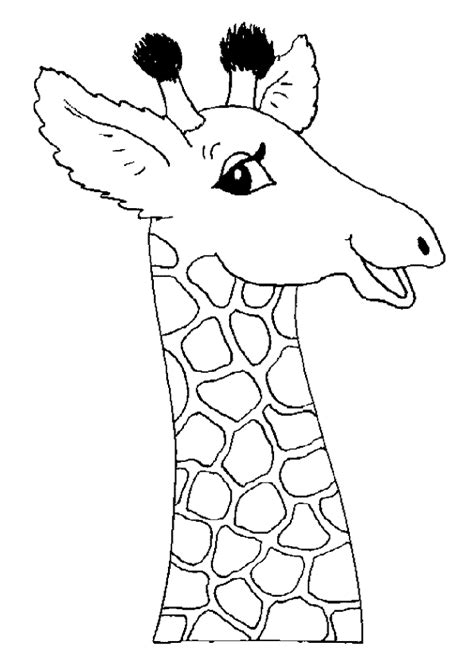 Girafe Souriante Coloriages De Girafes Pour Enfants