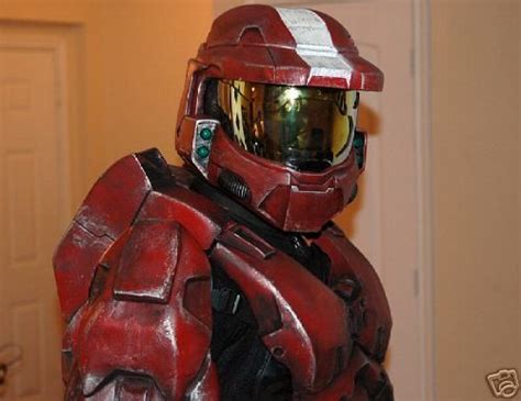 Halo Red Master Chief Costume Epic Sci Fi Armor