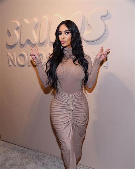 kim kardashian west attends her skims launch event at nordstrom fashionsizzle