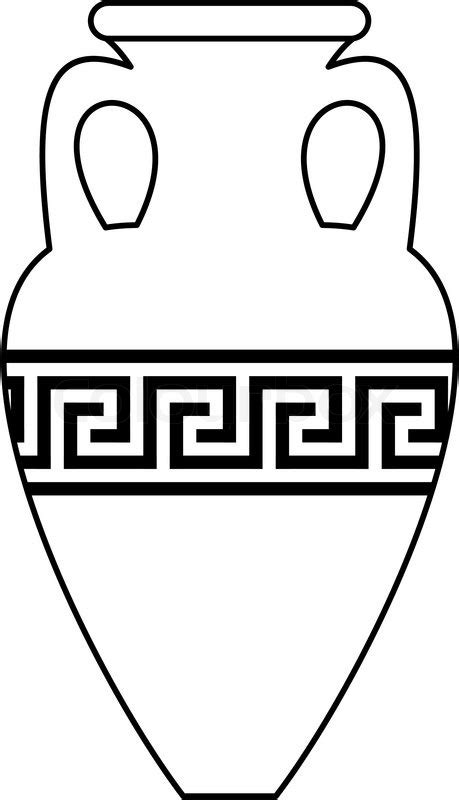 Greek Vase Outline Clipart Best