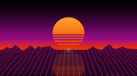 Retro 80s Sun Wallpapers Wallpaper Cave