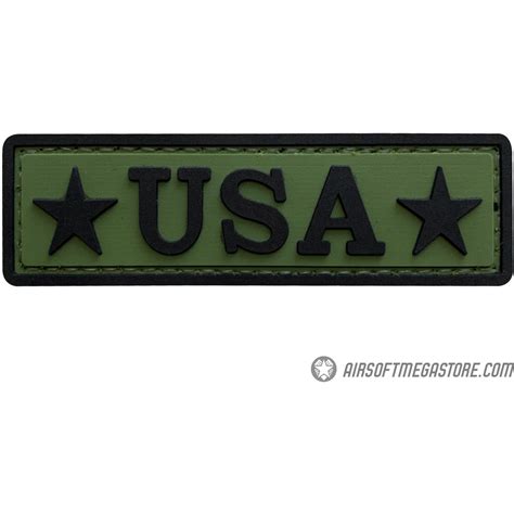 G Force Usa Pvc Morale Patch Green Airsoft Megastore