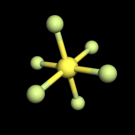 Sulphur Hexafluoride Molecule Photograph By Friedrich Saurer