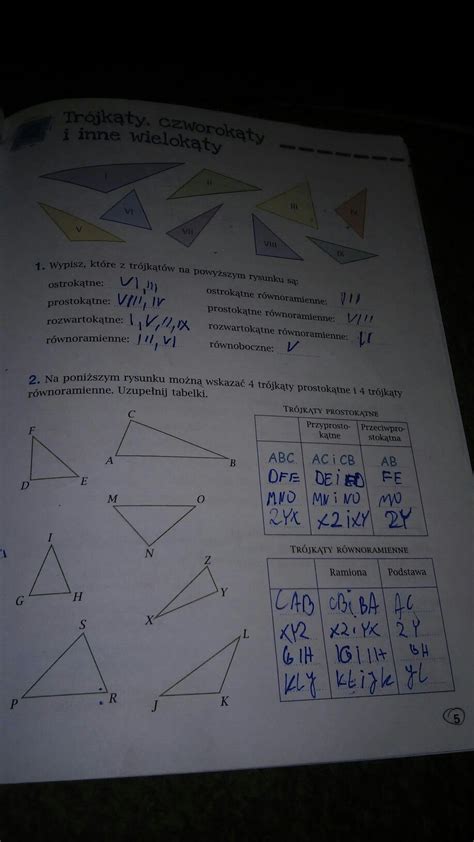 ćwiczenia Do Matematyki Klasa 5 - Ćwiczenia z matematyki (GEOMETRIA) klasa 6 - Brainly.pl