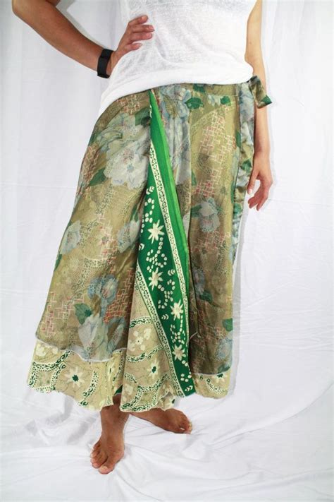 Vintage Sari Wrap Skirt Silk Wrap Skirt By Lostinsouthasia On Etsy Silk