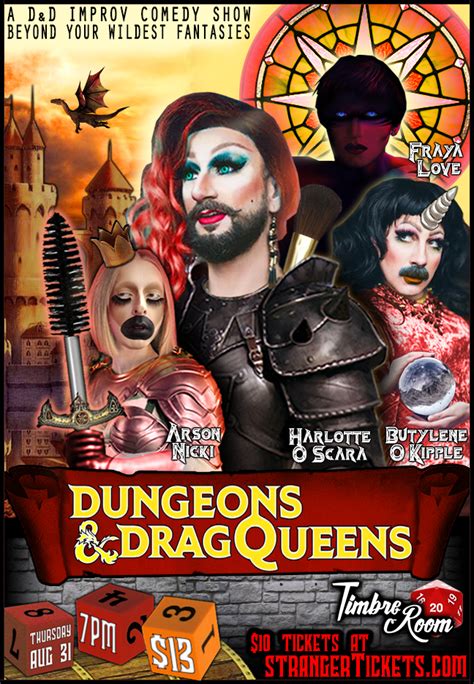 Dungeons And Drag Queens Tickets Timbre Room Seattle Wa Thu Aug 31 2017 At 7pm Stranger