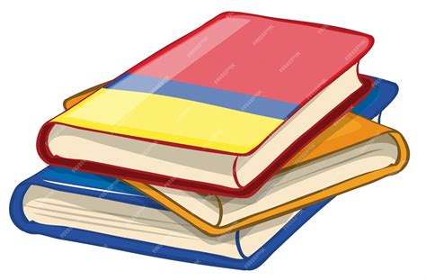 Free Vector Isolated Bundle Of Books