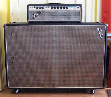 Vintage 1968 Fender Dual Showman Head And 2x15 Cabinet