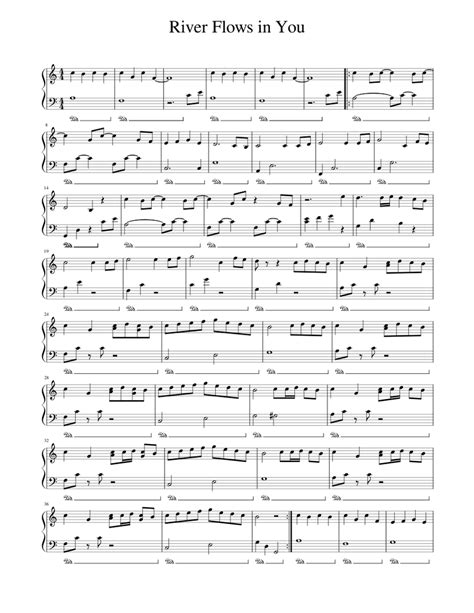 This easy piano arrangement was created by michael carstensen. River Flows in You Easy version Sheet music for Piano | Download free in PDF or MIDI ...