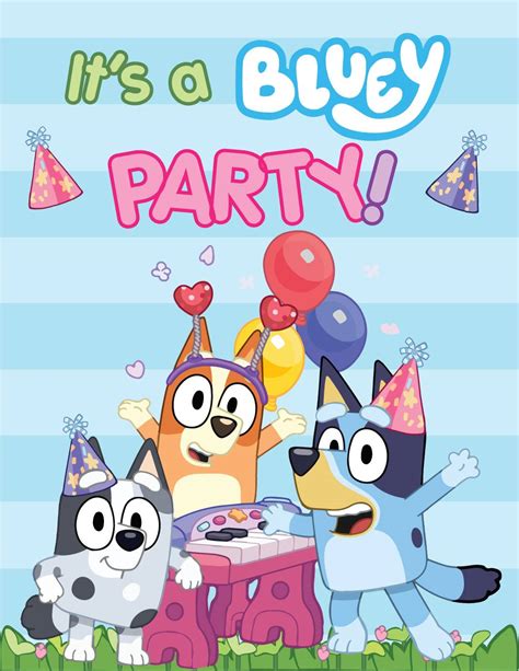 Bluey Birthday Wishes Images Printable Templates Free