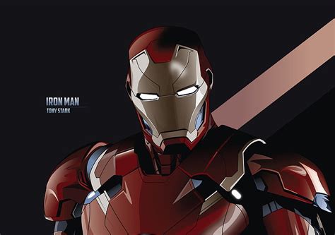 Hd Wallpaper 4k Minimal Iron Man Tony Stark Wallpaper Flare