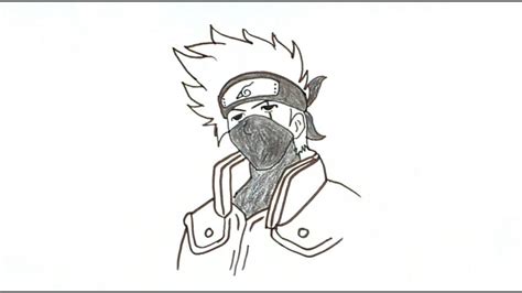 How To Draw Kakashi Hatake From Naruto Youtube