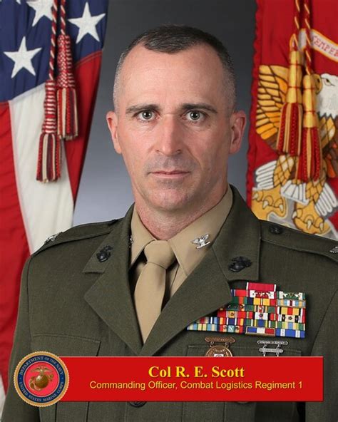 Colonel Ryan E Scott 1st Marine Logistics Group Leaders