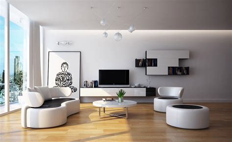Modern Black White Living Room Furnitureinterior Design Ideas