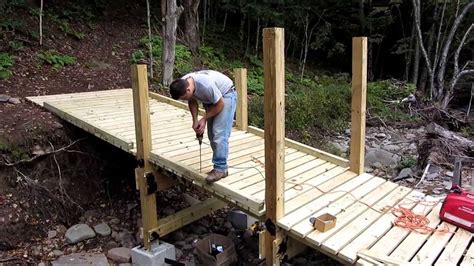 Building An Atv Bridge Backyard Bridges Building A Deck Diy Deck