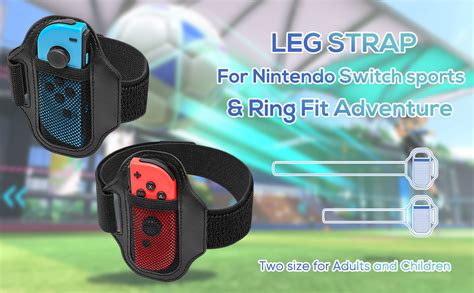 2 Pack Leg Strap For Ring Fit Adventure Nintendo Switch Sports Game