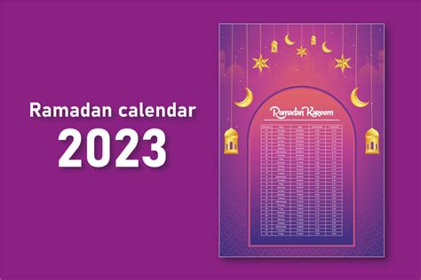 Ramadan Iftar And Sehri Calendar Design Graphic By Hanifsarker66