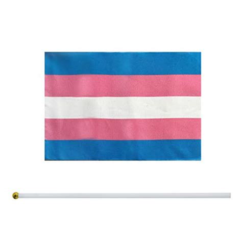Lovevc 50 Pack Small Mini Transgender Trans Pride Flag Lgbt Rainbow