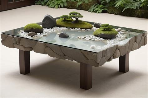 Premium Photo Japanese Zen Rock Garden Coffee Table