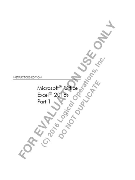 Manual Microsoft Excel 2016 Pdf Microsoft Excel Windows 10