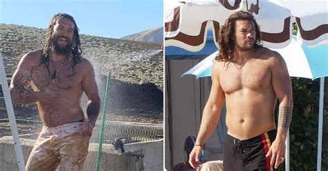 Jason Momoa Strips Down On Kimmel See Actor S Sexiest Shirtless Snaps