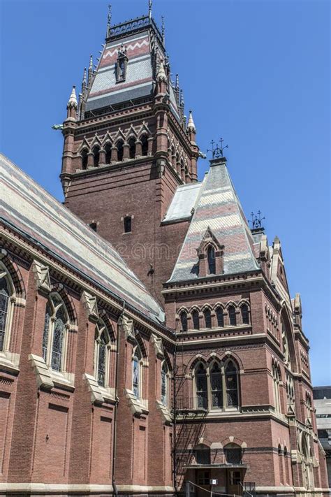 Facade Of The Memorial Hall Harvard University Boston Massachusetts