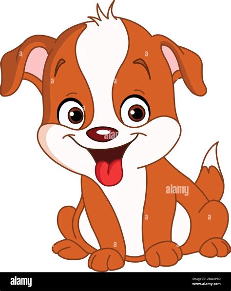 Smiley Cute Puppy Stock Vector Image And Art Alamy