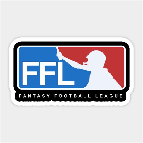 Fantasy Football Logo Tee Fantasy Football League Sticker Teepublic