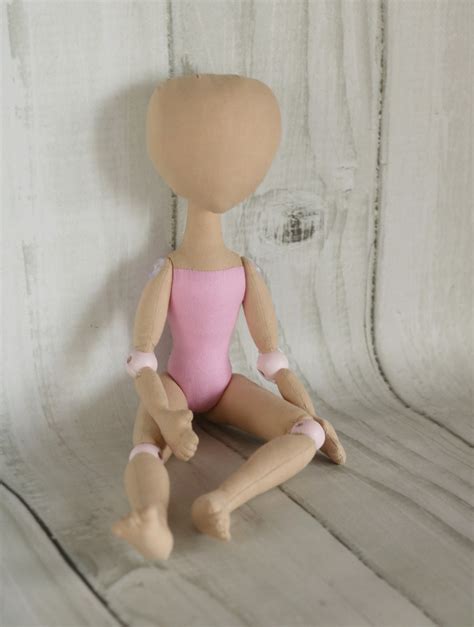Doll Body 33cm129in Doll Making Cloth Doll Body Textile Etsy