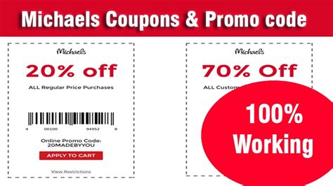 Michaels Coupons And Promo Code 2024 Today Upto 70 Off