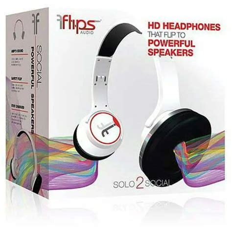 Flips Audio Flips Collapsible Hd Headphones And Stereo Speakers White