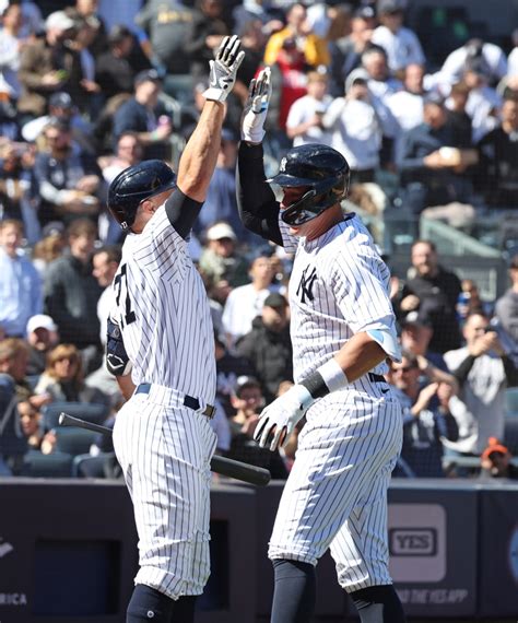 Giancarlo Stanton Crushes 485 Foot Home Run For Yankees Video