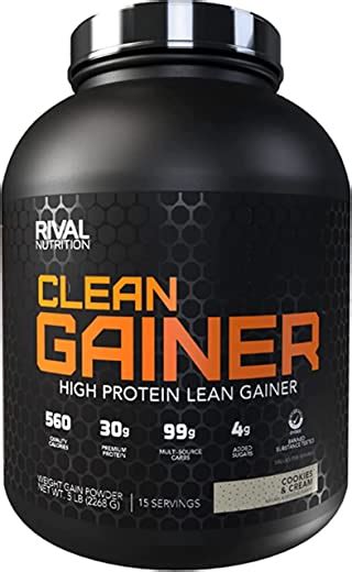 Rivalus Rival Nutrition Clean Gainer 5lbs 2268g Fitness Pharm