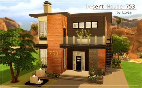 Luxury the sims 4 house plans ideas generation. Desert House 753 by Lovias - SimsDay