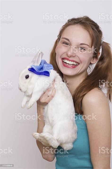 White Bunny For Your Joy Stock Photo Download Image Now Adult
