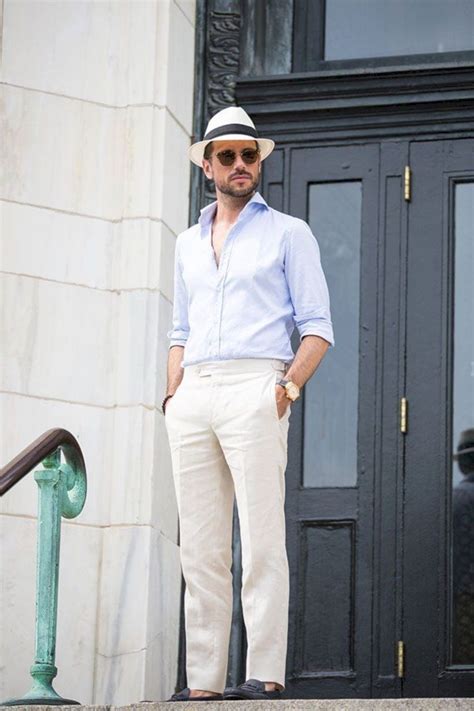 Comfy White Pants Style Ideas For Men 36 Pants Outfit Men Mens Linen